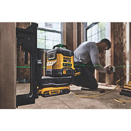 DEWALT DCLE34031D1-GB 18V 1 x 2Ah Li-Ion XR Green Self-Levelling Multi-Line Laser Level