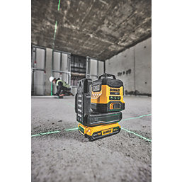 DEWALT DCLE34031D1-GB 18V 1 x 2Ah Li-Ion XR Green Self-Levelling Multi-Line Laser Level