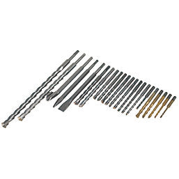 Titan TTB631SDS 6.3kg Electric SDS Plus Drill & 22 Piece Accessory Kit 230-240V