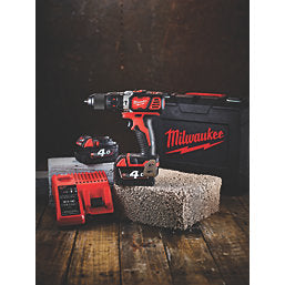 Milwaukee M18 BPDN-402C 18V 2 x 4.0Ah Li-Ion RedLithium Cordless Combi Drill