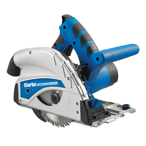 Clarke CPS160 160mm Plunge Saw (230V) with 2 x 0.7m Guide Rails