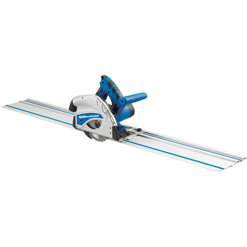 Clarke CPS160 160mm Plunge Saw (230V) with 2 x 0.7m Guide Rails