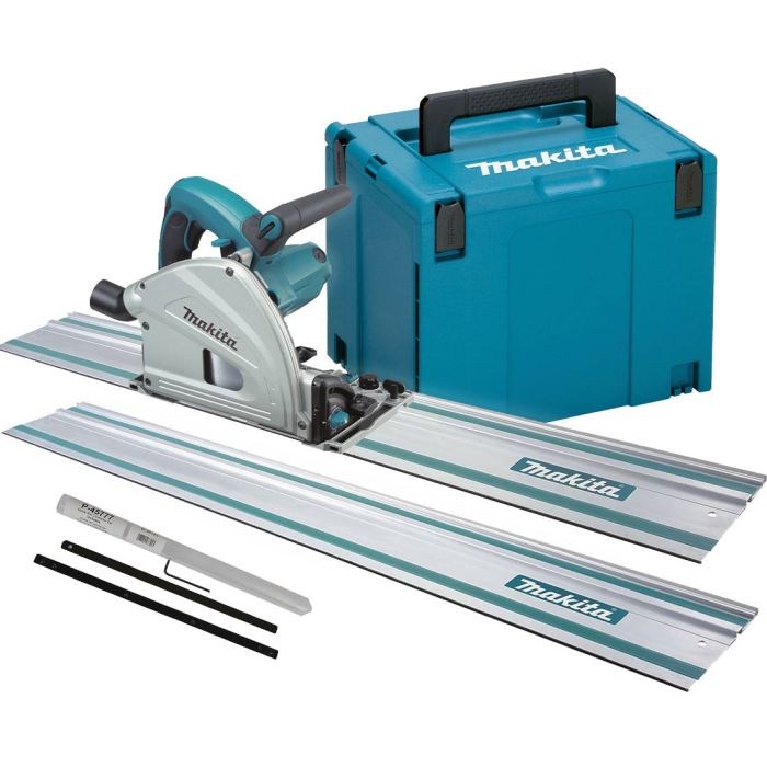 Makita SP6000J2 Plunge Saw 165mm inc 2x Guide Rails, Joining Bar & Makpac Case